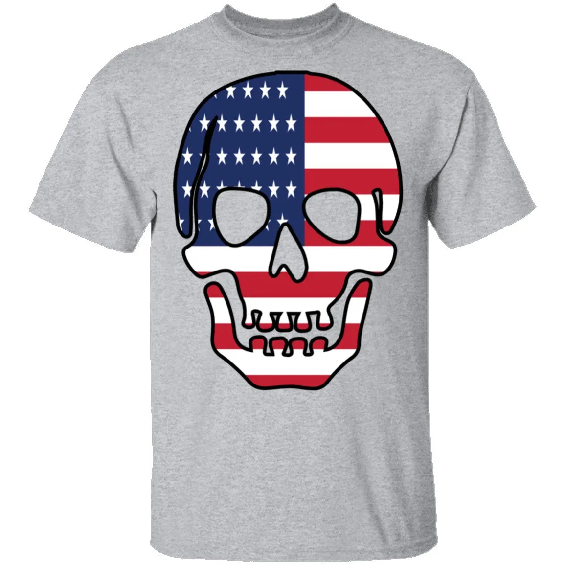US Flag Skull T-Shirt
