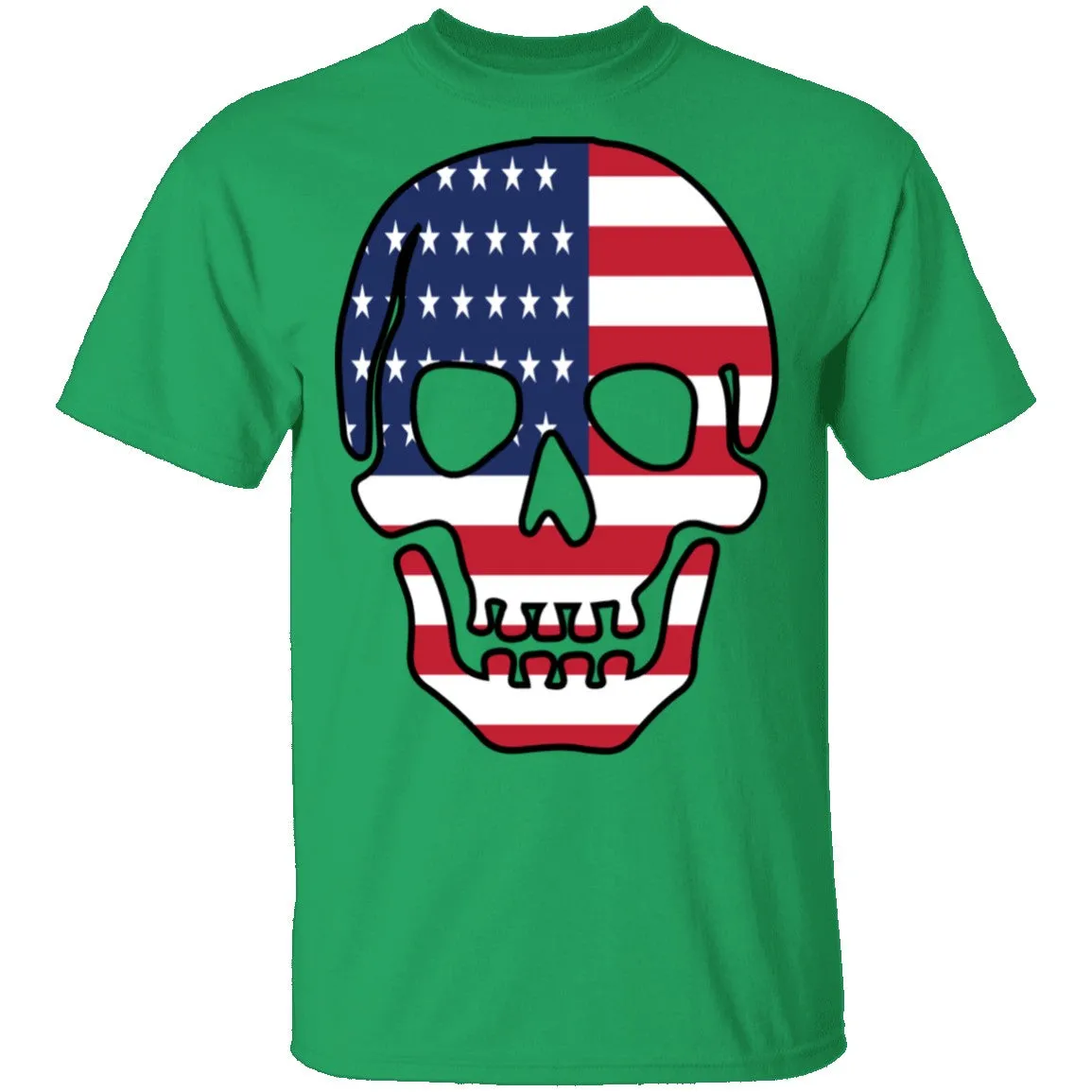 US Flag Skull T-Shirt