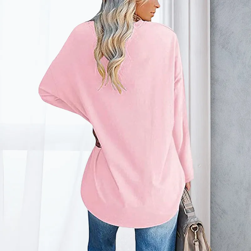 V Neck Drop Sleeve T-Shirt