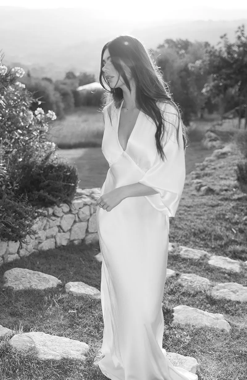 Valerie Bridal Long Sleeve Dress