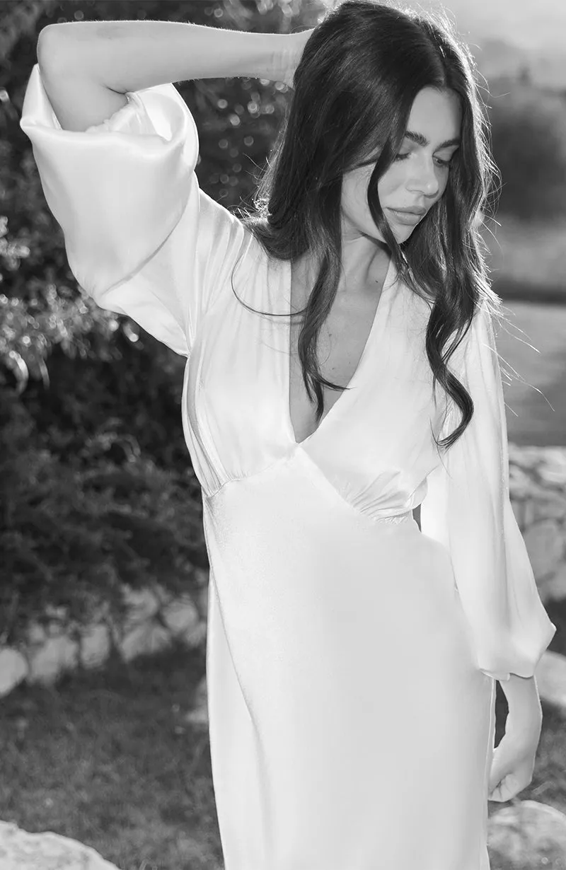 Valerie Bridal Long Sleeve Dress