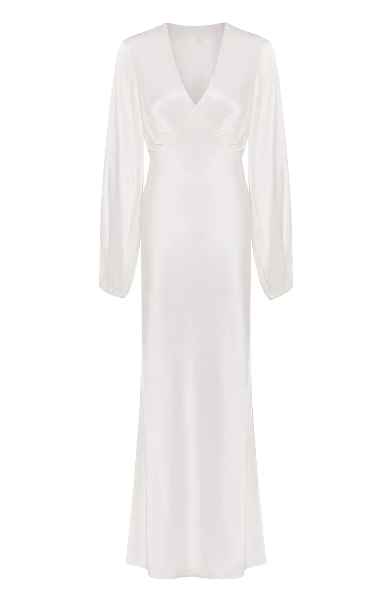 Valerie Bridal Long Sleeve Dress