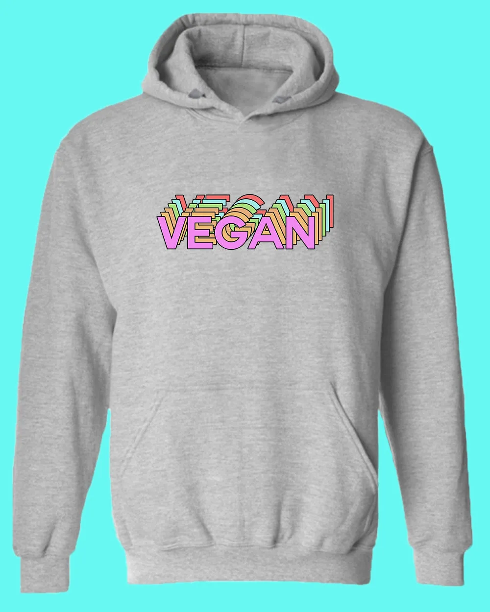 Vegan logo Hoodie, vegetarian Hoodie