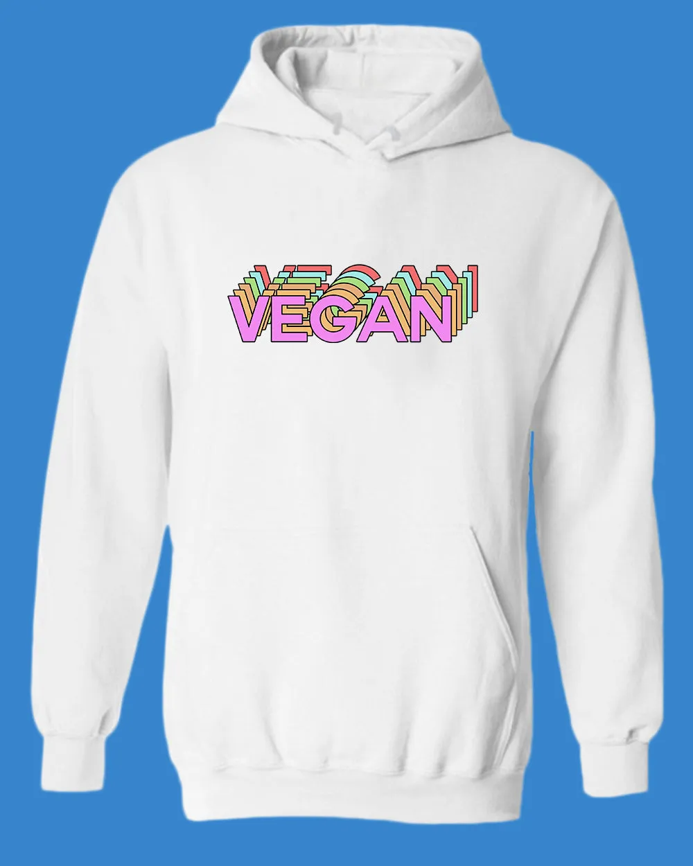 Vegan logo Hoodie, vegetarian Hoodie