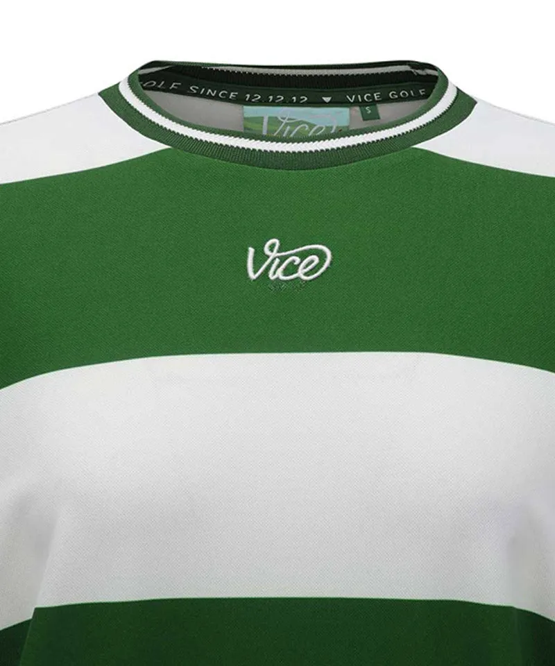 Vice Golf Atelier Women's  Stripped Long Sleeve T-Shirts - Green