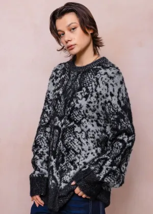 Vile Snake Print Knit Jumper