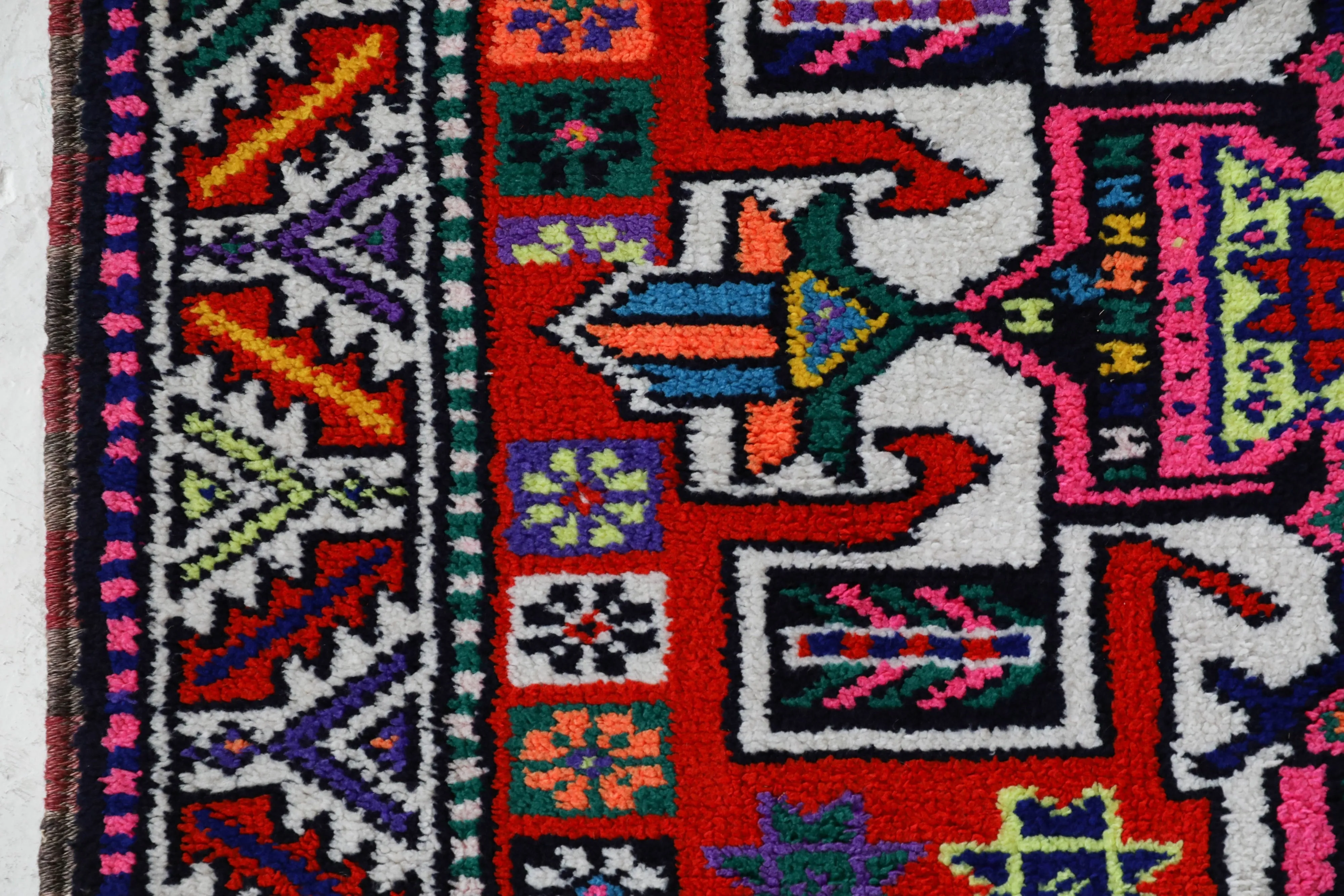 Vintage Kurdish Herki Runner Rug 2'10"x12'2"