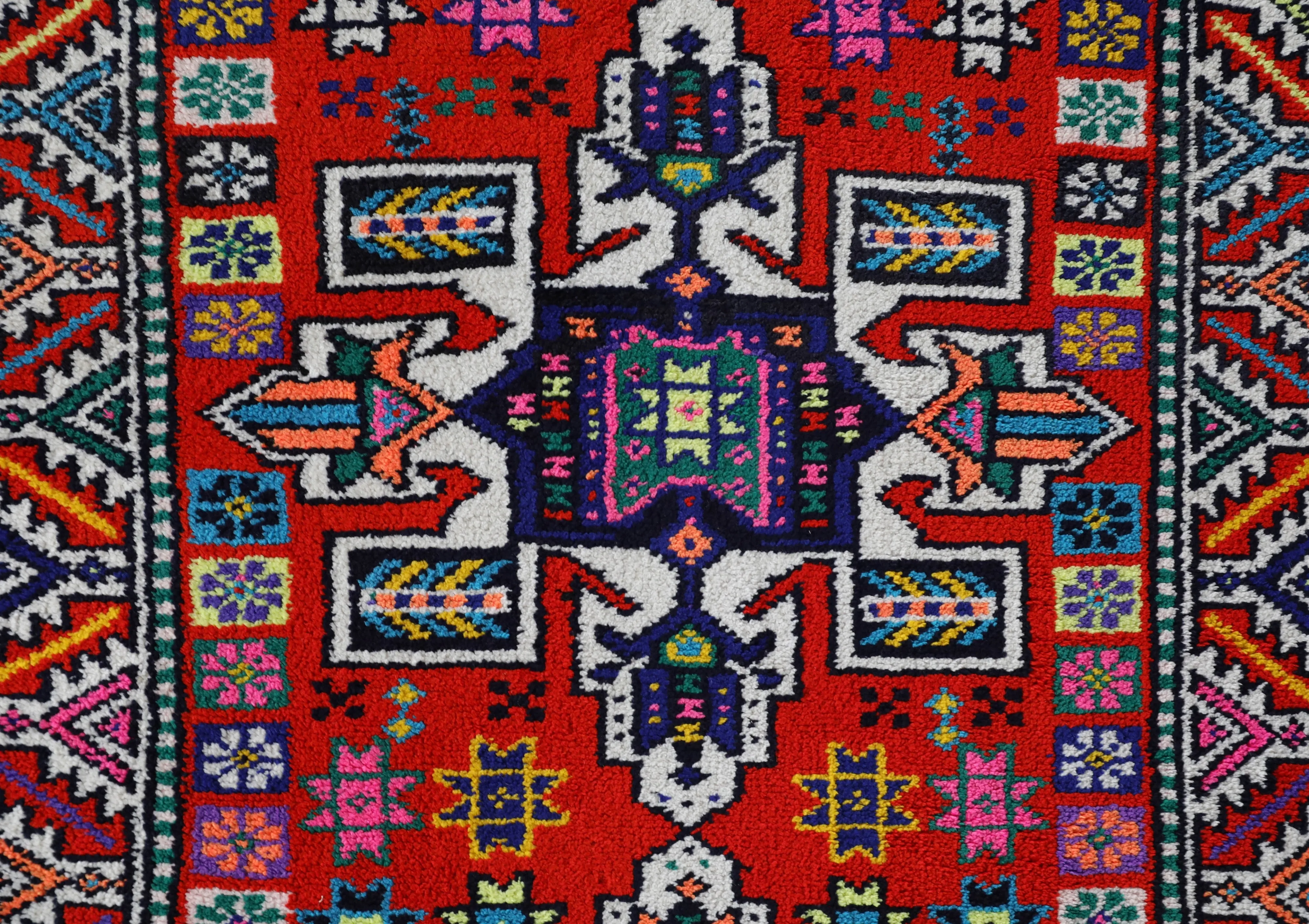 Vintage Kurdish Herki Runner Rug 2'10"x12'2"
