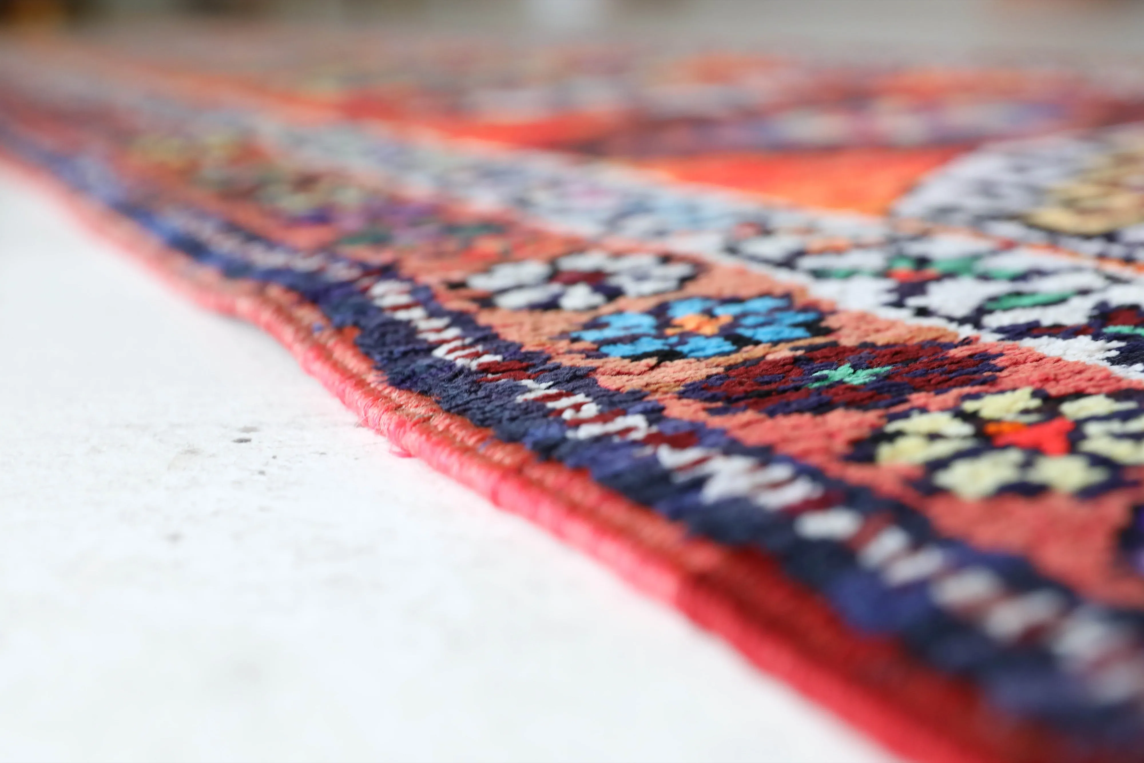 Vintage Kurdish Herki Runner Rug 2'9"x13'