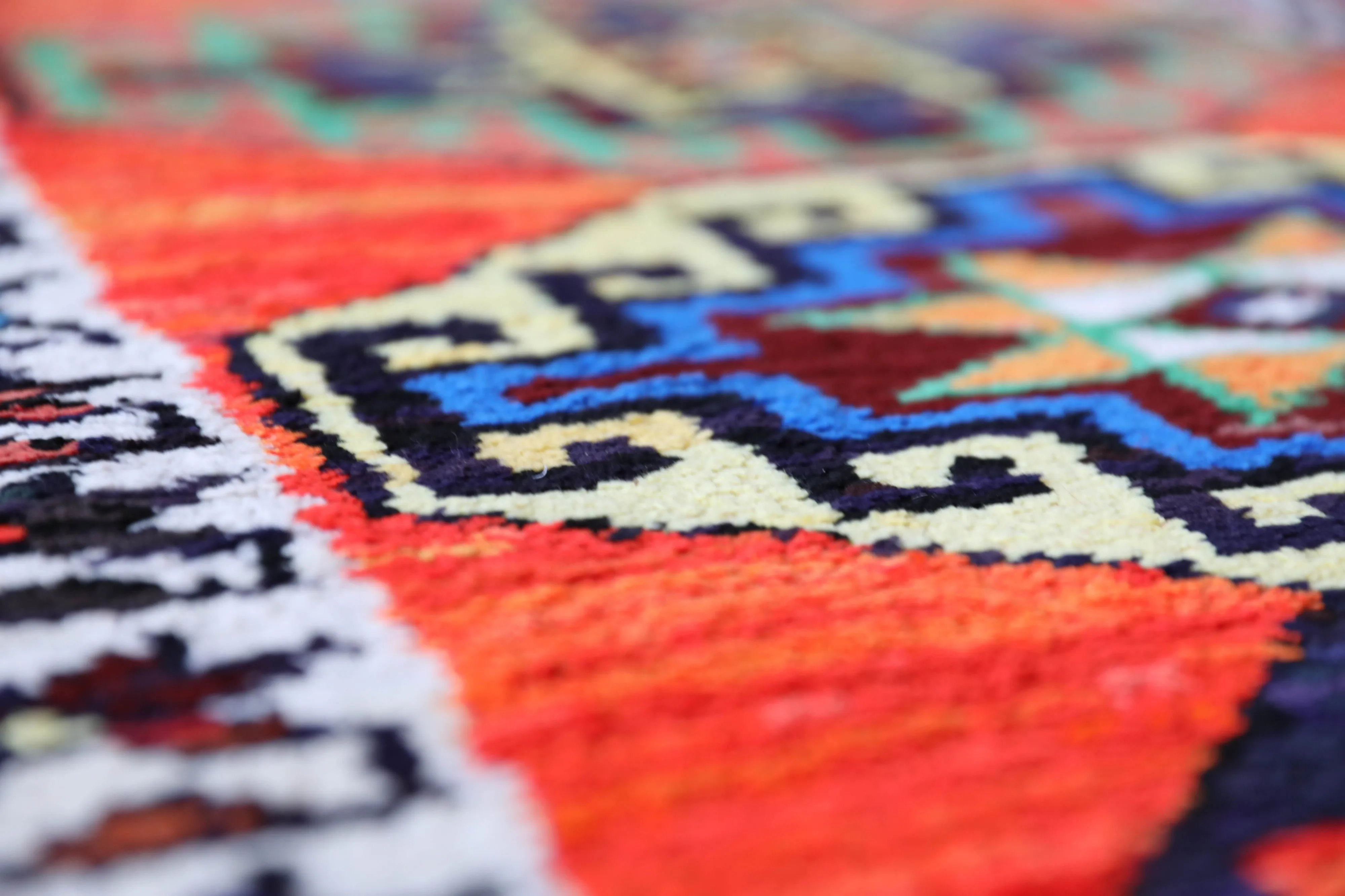 Vintage Kurdish Herki Runner Rug 2'9"x13'