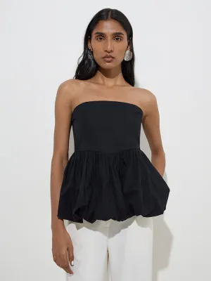 Wardrobe Black Cotton Balloon Top