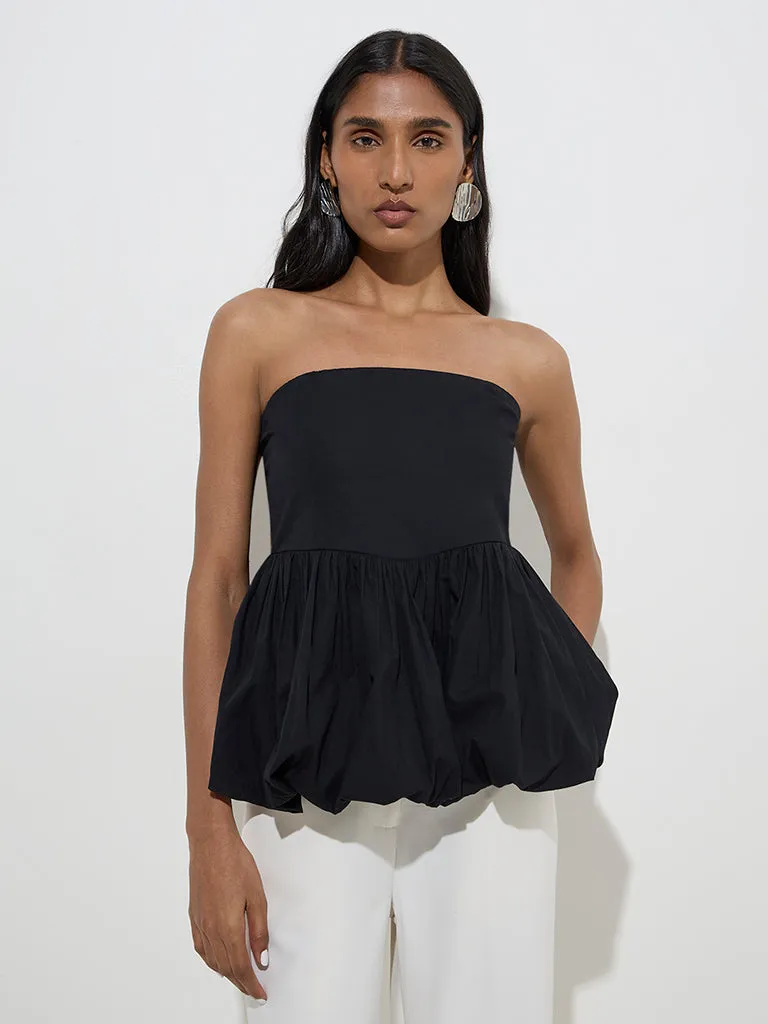 Wardrobe Black Cotton Balloon Top