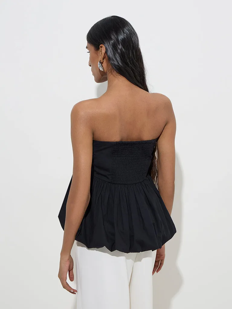 Wardrobe Black Cotton Balloon Top