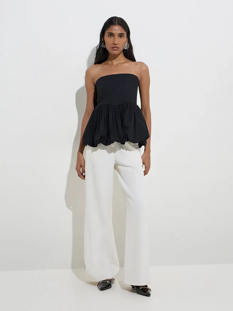 Wardrobe Black Cotton Balloon Top