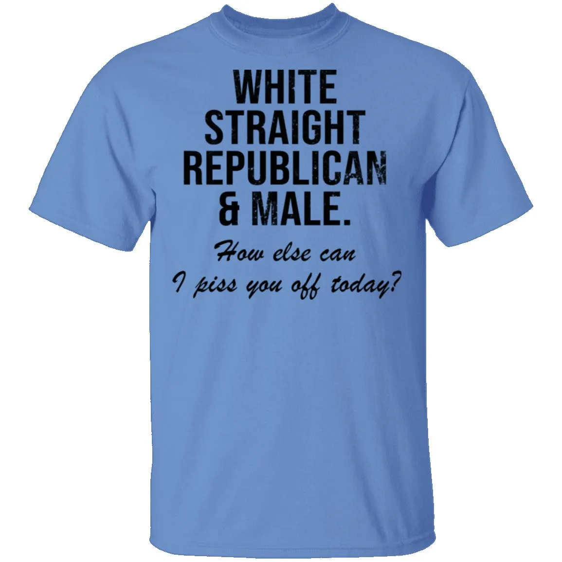 White Straight Republican Male How Else Can I Piss You Off Today T-Shirt