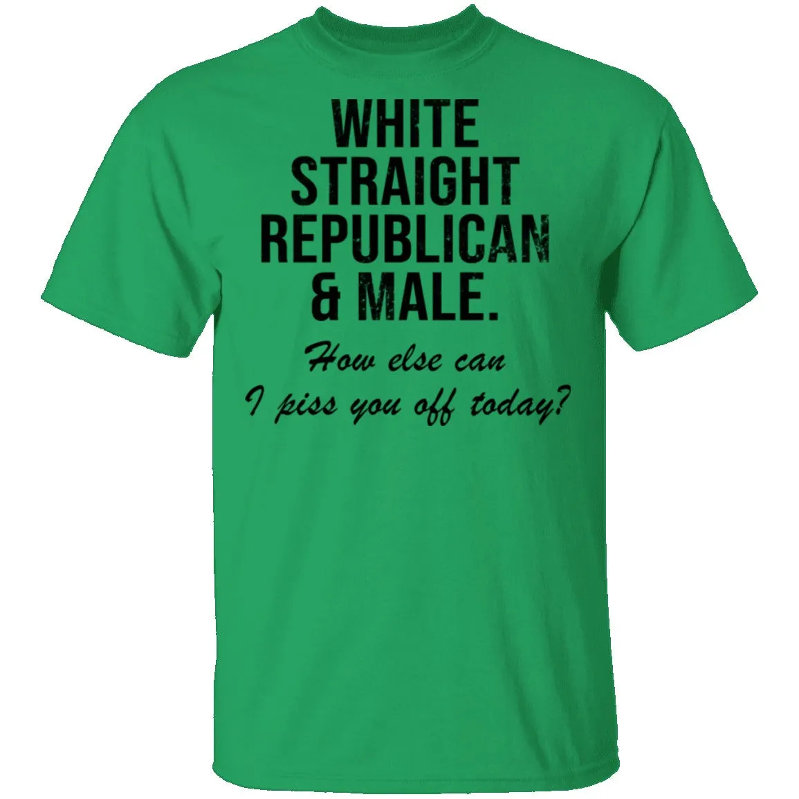 White Straight Republican Male How Else Can I Piss You Off Today T-Shirt