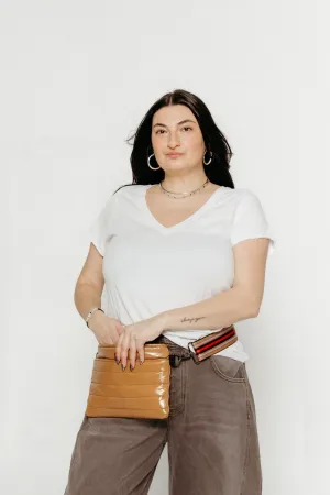 White V-Neck Tee