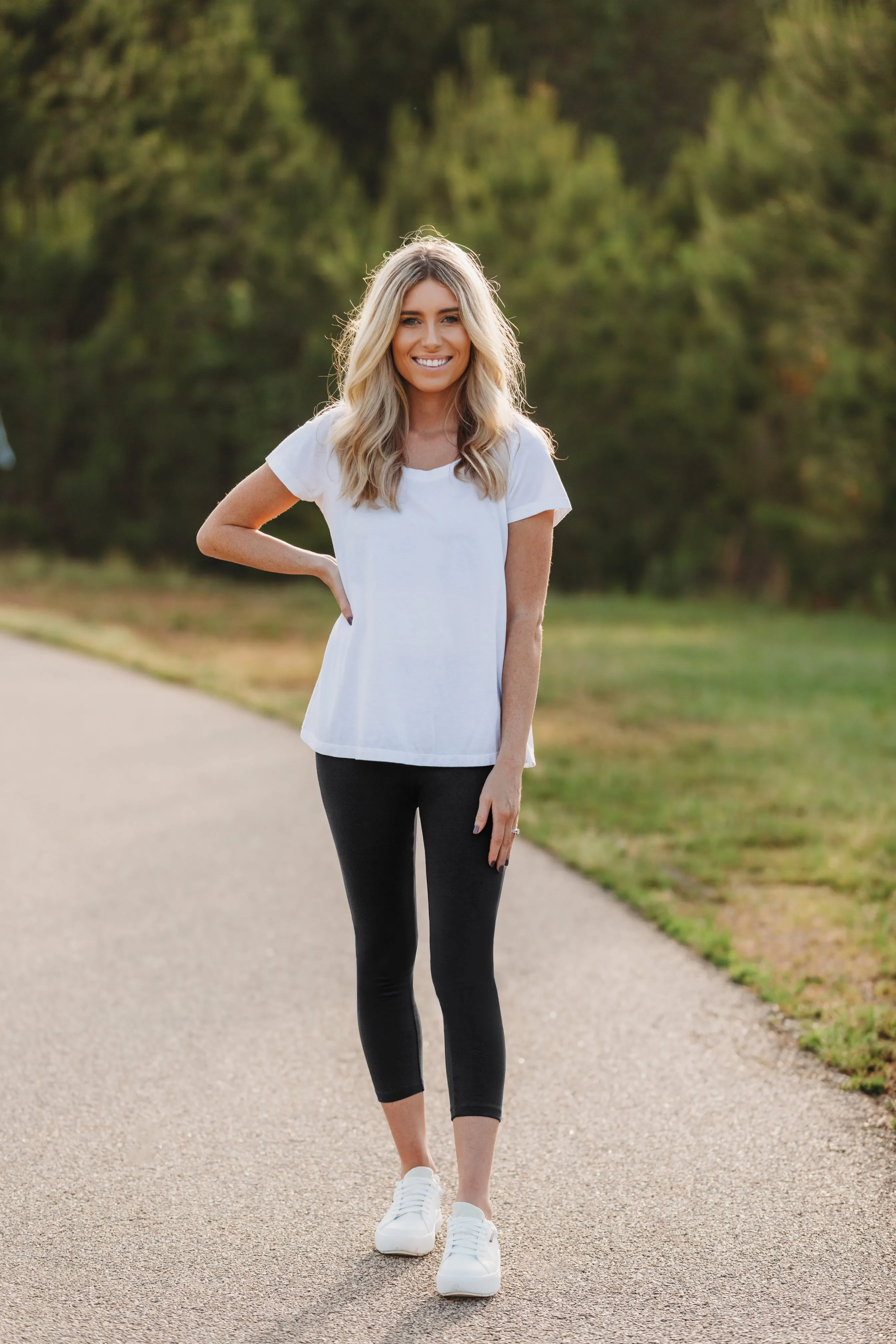 Women's 100% Cotton Soft Capri Leggings | Plum