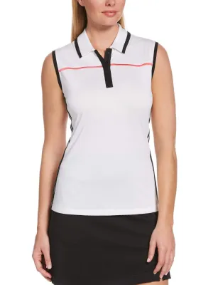 Womens Color Block Polo