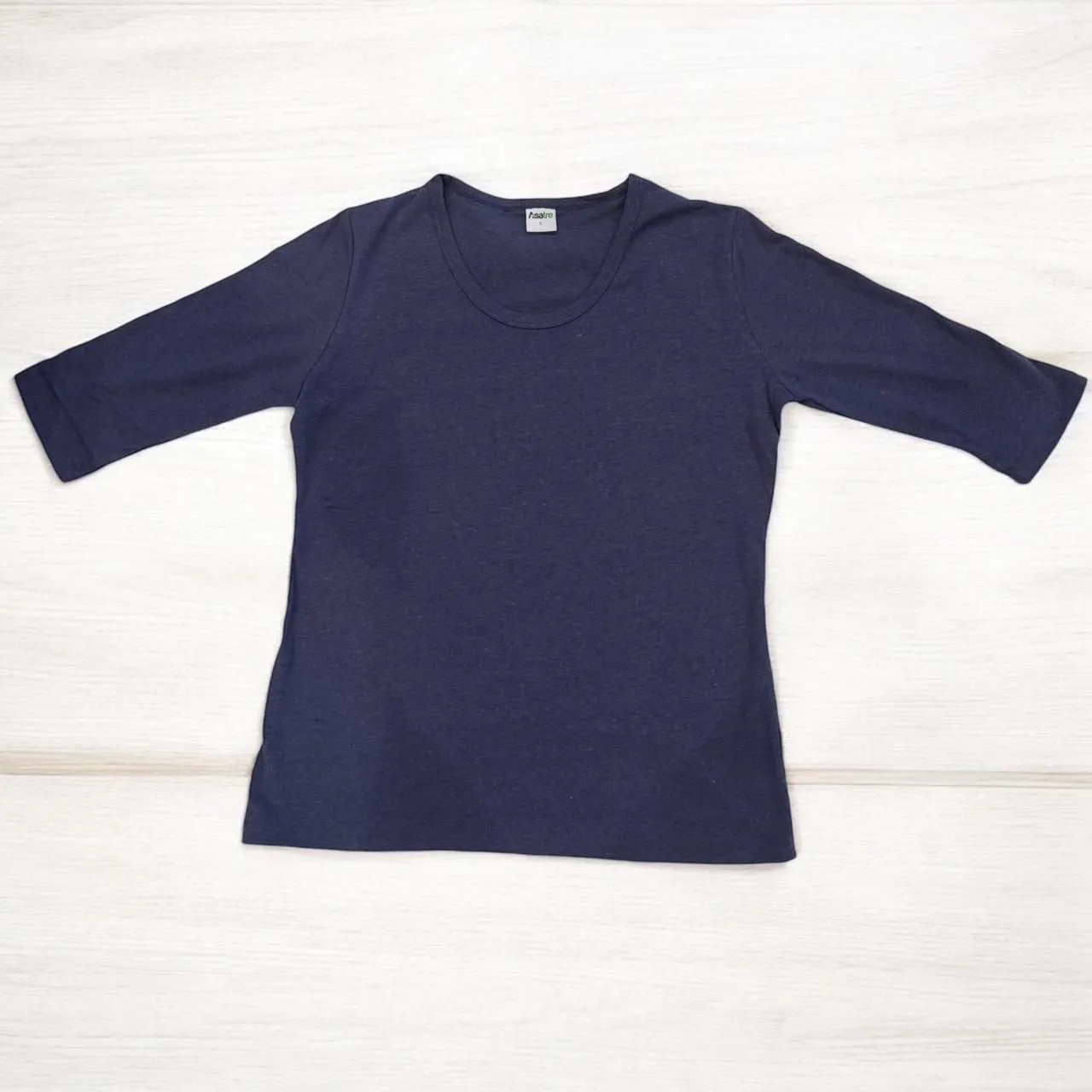 Women's Hemp Shirt - Scoop Collar 3/4 Sleeve