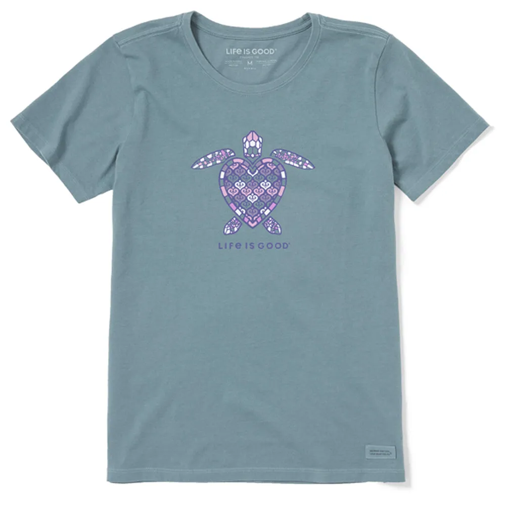 Women's Mandala Heart Turtle Crusher Tee - 129104