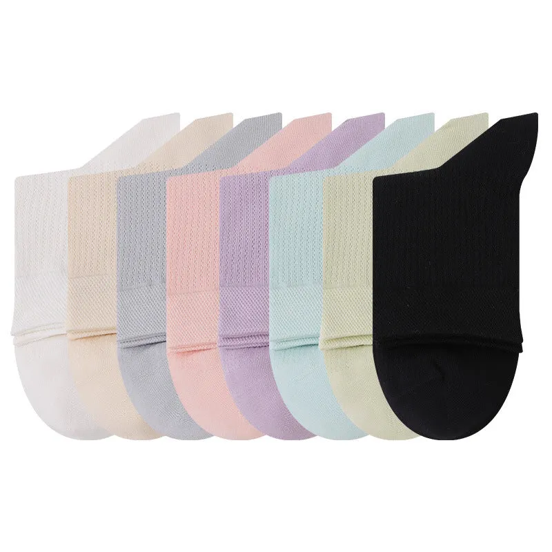 Women's Pure Cotton Breathable Mesh Socks