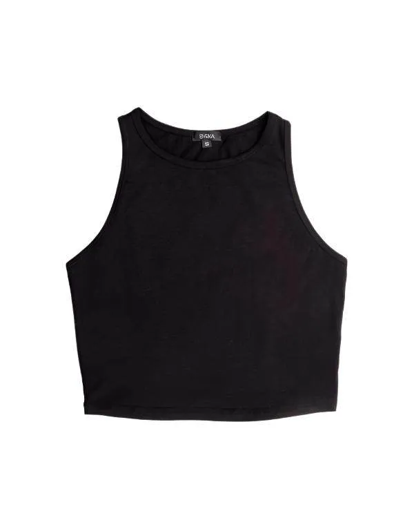 Womens Round Neck Crop Tops