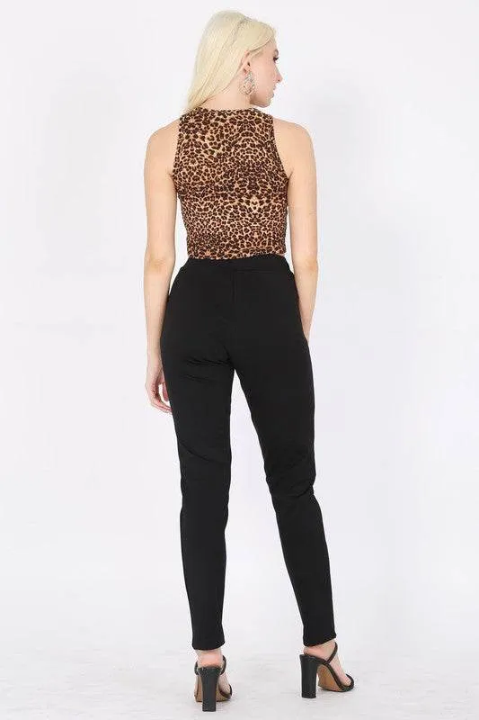 Womens Round Neck Crop Tops
