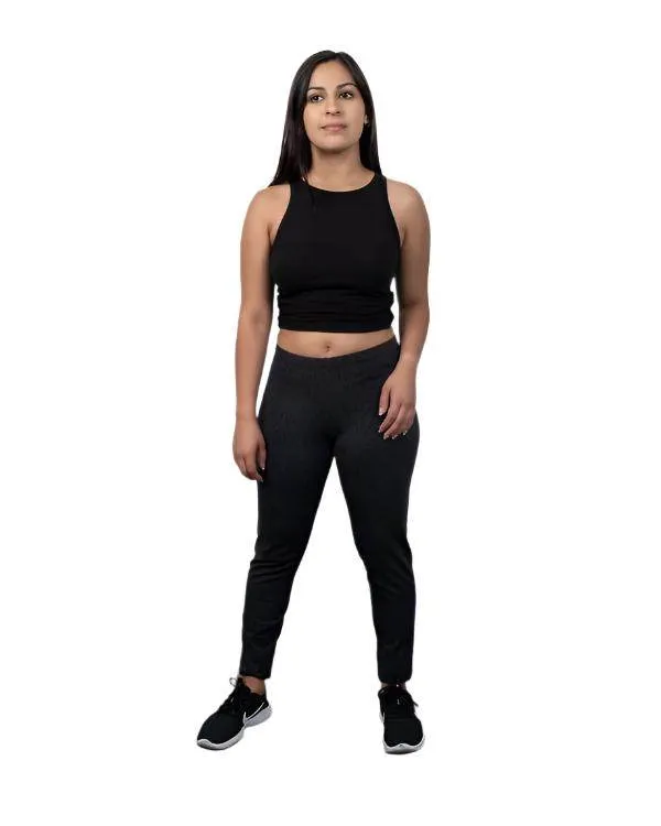 Womens Round Neck Crop Tops