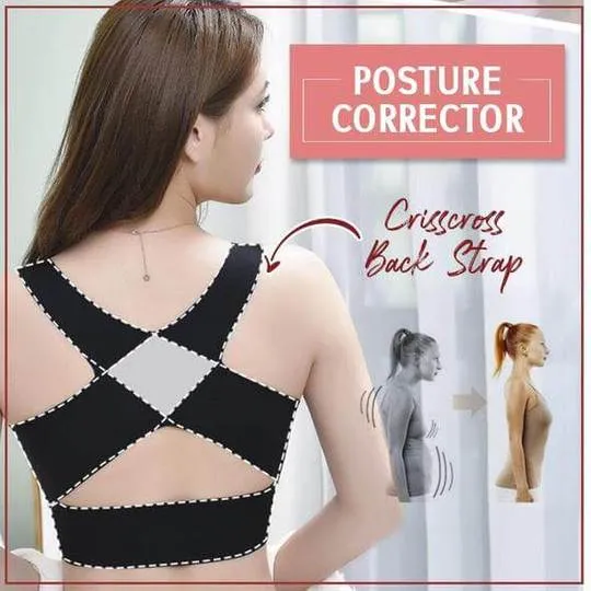 Women's Sport Bra Front Buckle Support Bra