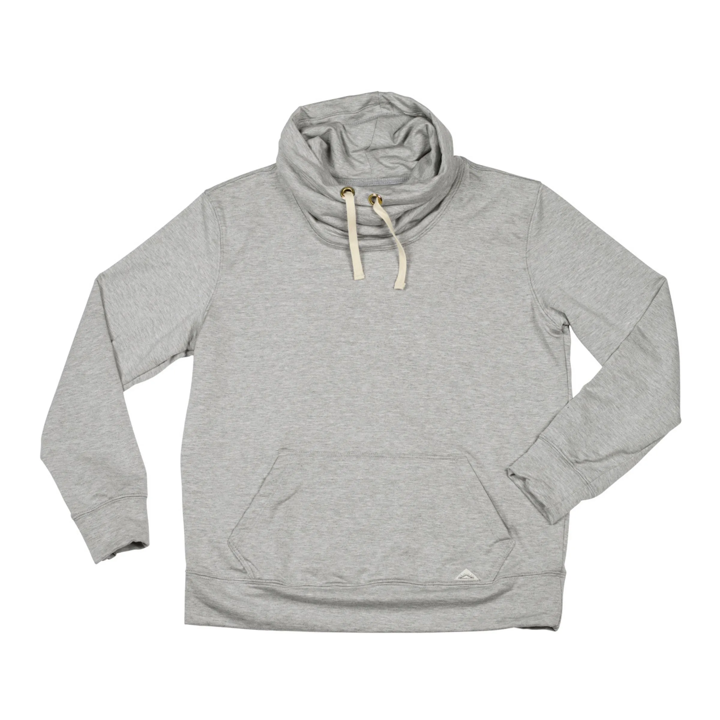 Women's Wagyu Fleece Cowl Neck - Heather Grey