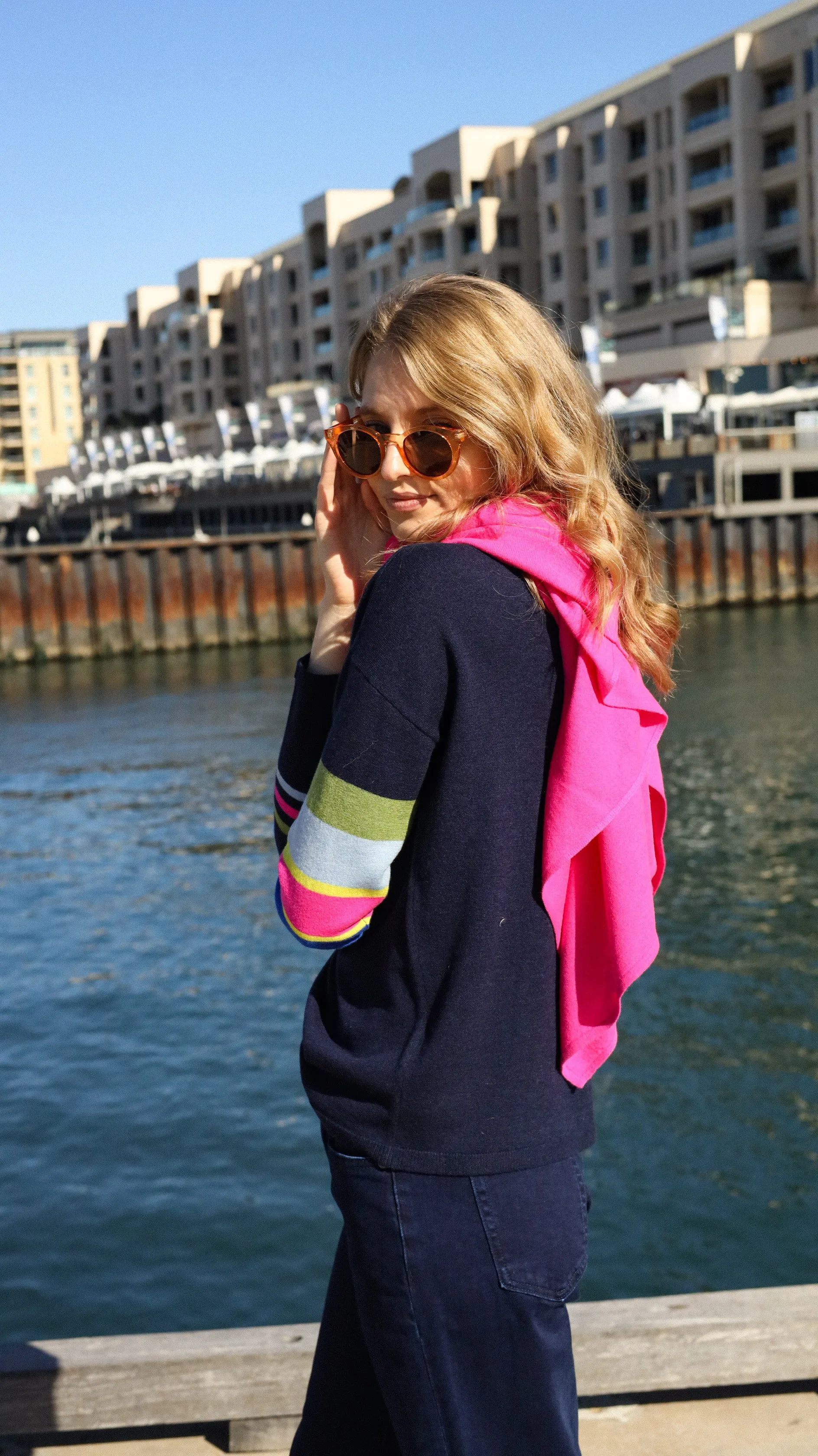 Wrap Cape- Fuschia