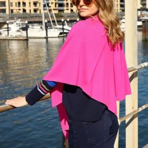 Wrap Cape- Fuschia