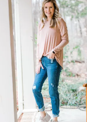 X Latte Long Sleeve Bamboo Top